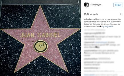 Salma Hayek lamenta muerte de Juan Gabriel