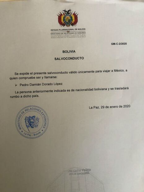 México presionó para sacar a exfuncionarios de Evo Morales de Bolivia
