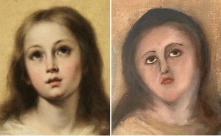 Desfiguran la Inmaculada de Murillo en un "Ecce Homo"