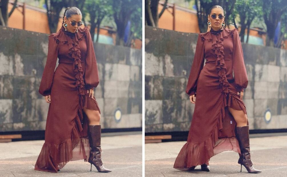 Los tonos tierra suelen usarse en looks de estilo bohemio. Foto: Especial. Instagram @galileamontijo