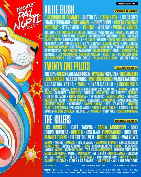 ¡Atención! No hay boletos digitales para el festival Pa'l Norte 2023