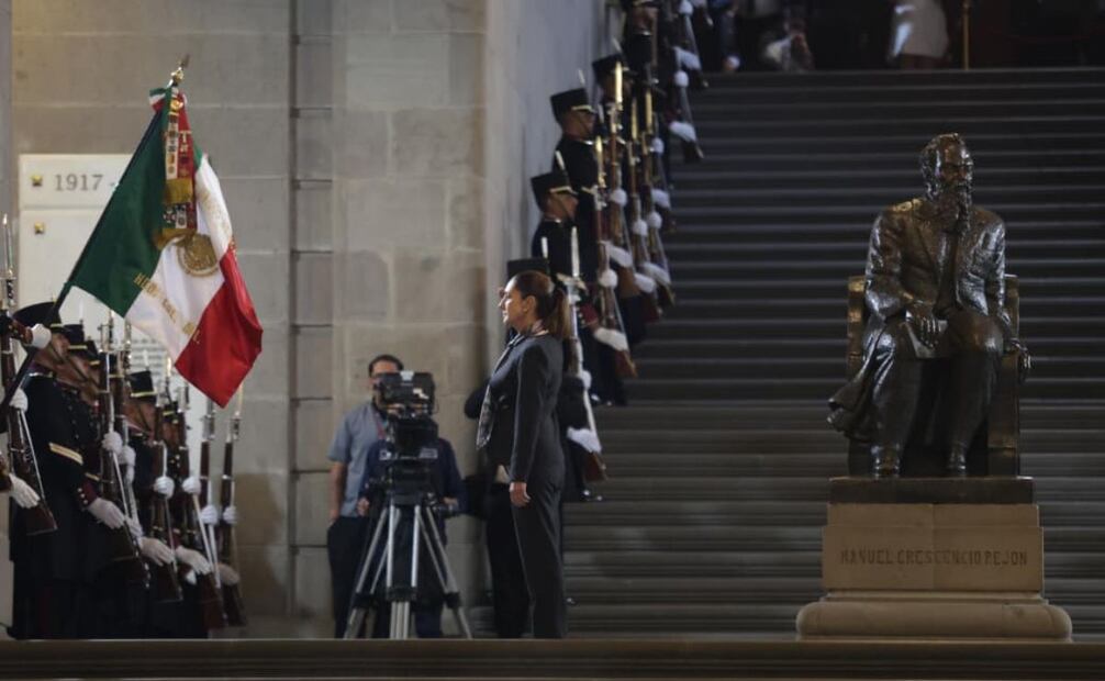 Llega la presidenta Claudia Sheinbaum a la ceremonia de instalación de la Suprema Corte de Justicia de la Nación. (01/09/25) Foto: Carlos Mejía/EL UNIVERSAL