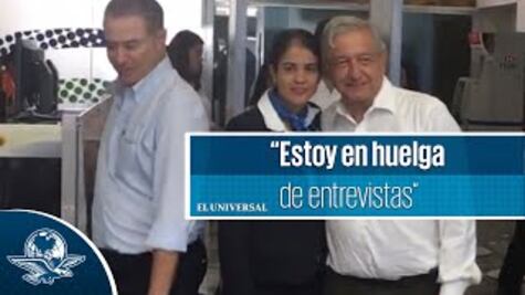 “Estoy en huelga de entrevistas”, dice AMLO sobre caso Bonilla
