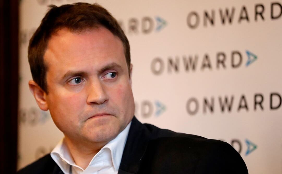 Diputado conservador Tom Tugendhat participa en una reunión de un grupo de investigación conservador en Westminster Hall. Foto: AFP