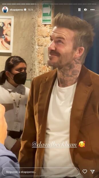 Capi Pérez es captado brindando con David Beckham: “Es más hermoso de lo que te imaginas”