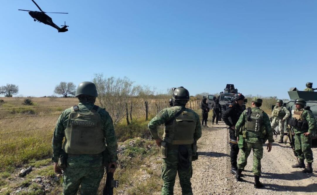 Ejército Mexicano y Fuerza Civil en Nuevo León. Foto: X Grupo de Coordinación para la Seguridad de N.L (@GpoCoordSegNL)