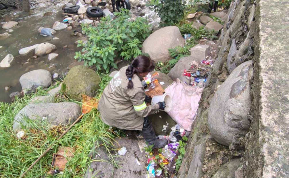 Magdalena Contreras reporta recolección de 52 toneladas de residuos en limpia de 6 barrancas. Foto: Especial