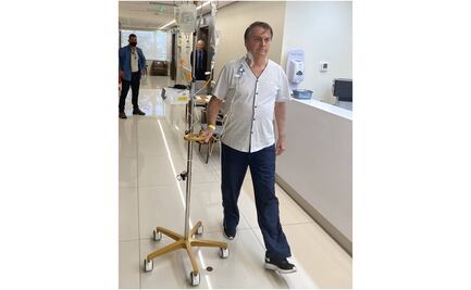 Bolsonaro camina por el hospital tras obstrucción intestinal; pronto estaré de vuelta, dice