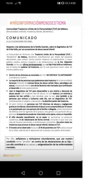 Frida Sofía responde a Alejandra Guzmán con apoyo de una ONG