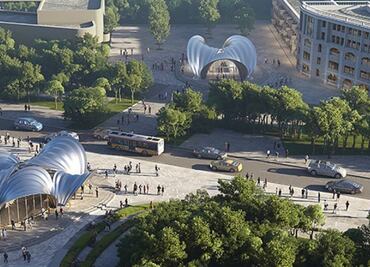 ¿Qué pasará con las estaciones de tren en Dnipro, Ucrania, que desarrolla el estudio de Zaha Hadid?