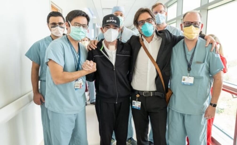 Así fue la salida de Toño Mauri del hospital 