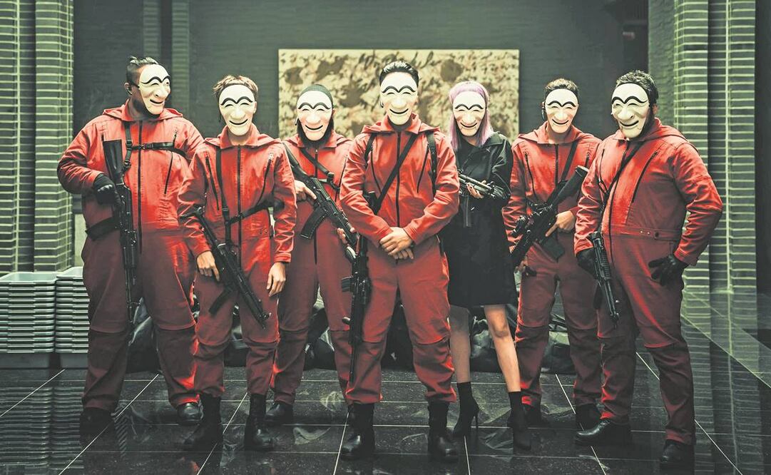 El diseño de las máscaras está inspirado en el folclor ancestral de la península. Fotos: NETFLIX 