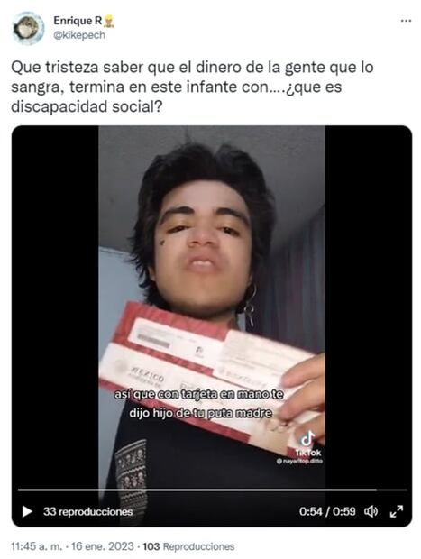 ¿Qué es la discapacidad psicosocial, por la que un joven presumió en TikTok recibir pensión?