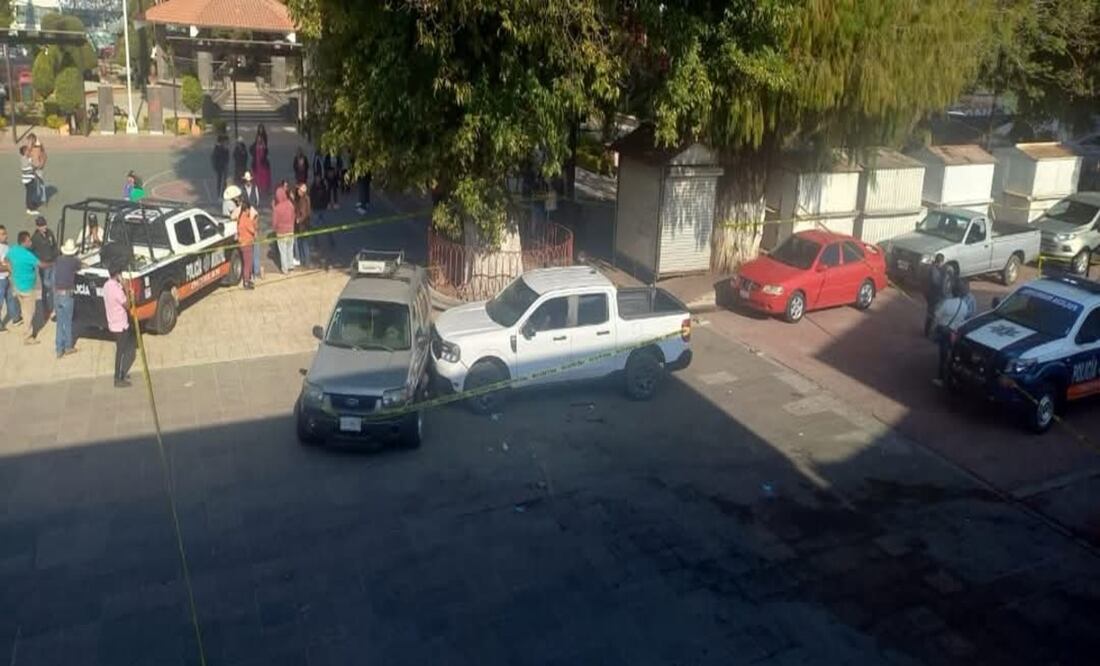 Asesinan a Alejo Cedillo, primer regidor de Ocuilán, Edomex; atacantes dispararon frente al palacio municipal. Foto: Especial