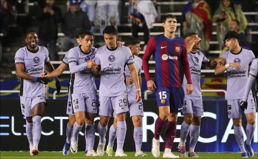 América venció al Barcelona en Estados Unidos - Foto: EFE