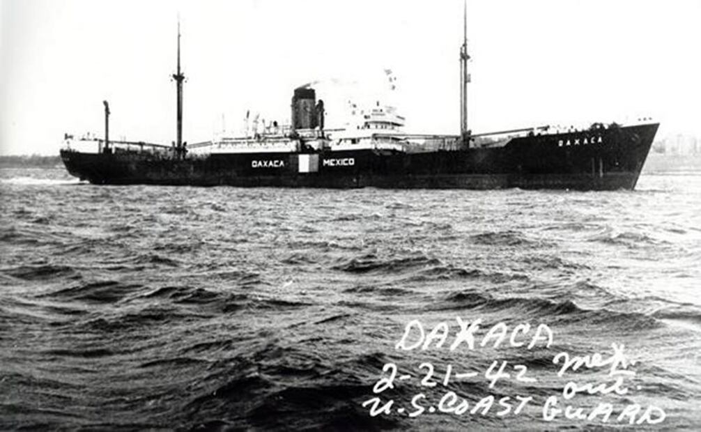 Además de los buques de Petróleos Mexicanos, un barco mercante que recibió los ataques de Alemania fue el "Oaxaca" de la Compañía Mexicana de Navegación. ESPECIAL.