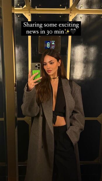 Eiza González anuncia que es imagen de una fragancia de Boss. Foto: Instagram @eizagonzalez