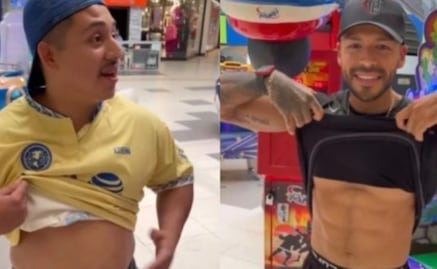 Albañil y hombre fitness compiten en fuerza y rompen TikTok