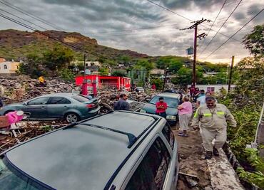 Lluvias provocan deslaves e inundaciones en Baja California Sur