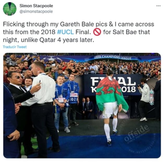 La foto que mostraría a "Salt Bae" colándose en otra final de futbol