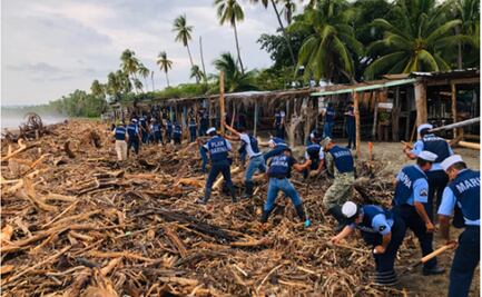 Semar aplica Plan Marina por tormentas tropicales en costas del Pacífico