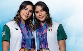 Mía y Lía Cueva conquistan el oro para México, tras vencer a China en Guadalajara