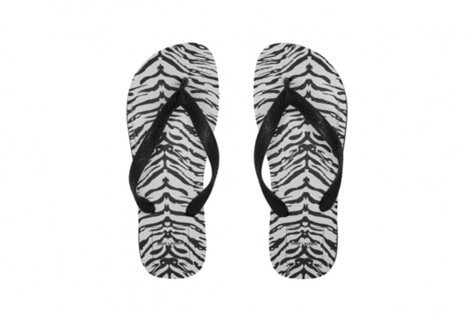 Saint Laurent x Havaianas: las sandalias más controversiales de la temporada