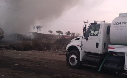 Se registra incendio en tiradero municipal de Neza
