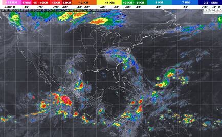 Estados del noreste y suroeste esperan nubosidad y tormentas