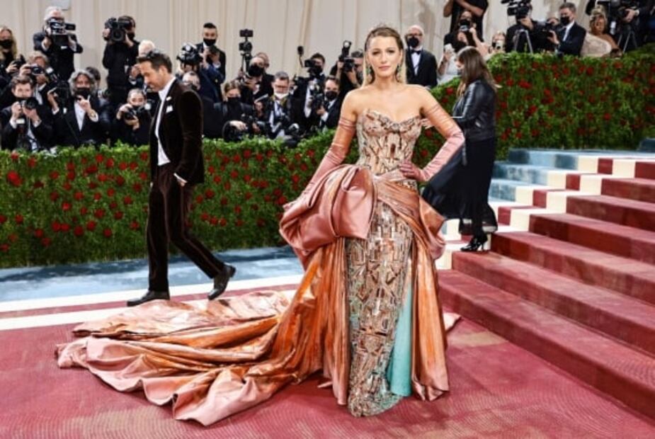 Met Gala 2022. Iconos de la arquitectura de Nueva York, en el vestido de Blake Lively
