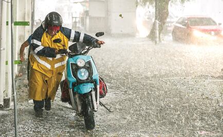 Habrá inicio de semana lluvioso y con caída de granizo en Valle de México