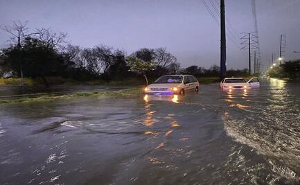 Tormenta eléctrica y lluvia fuerte deja afectaciones en Nuevo León