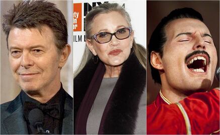 ¿Carrie Fisher tuvo romances secretos con David Bowie y Freddie Mercury?