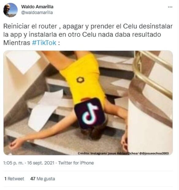 Se cae Tik Tok y usuarios salen a compartir memes en Twitter