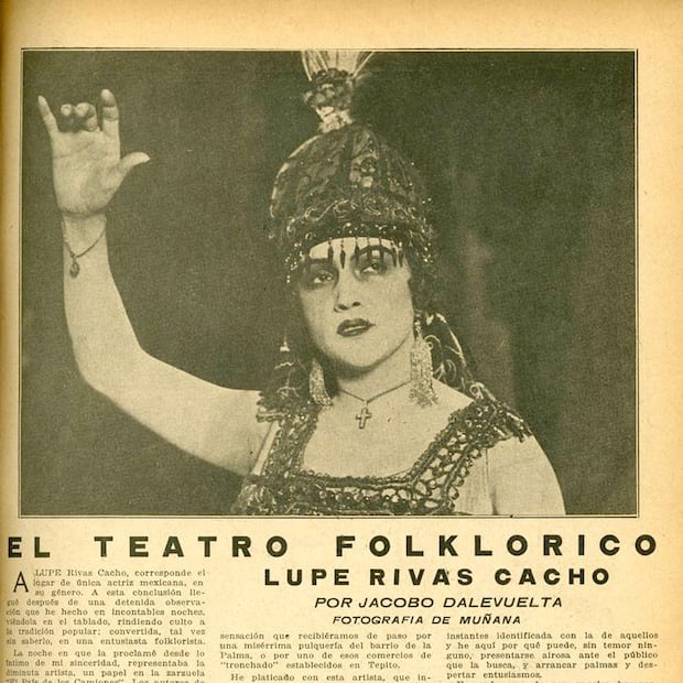 Aquí una crónica de Jacobo Dalevuelta acerca de la popular diva y actriz mexicana Lupe Rivas Cacho, con fotografía captada por su amigo Carlos Muñana, ambos referentes de esta casa editorial. 1920. Hemeroteca de EL UNIVERSAL.