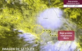 "Boris" se debilita a baja presión remanente en Punta Maldonado, Guerrero; se pronostican lluvias muy fuertes en cinco estados