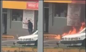 CJNG quema una tienda Oxxo y desata balaceras en Zitácuaro, Michoacán; se desconoce si hubo lesionados o detenidos