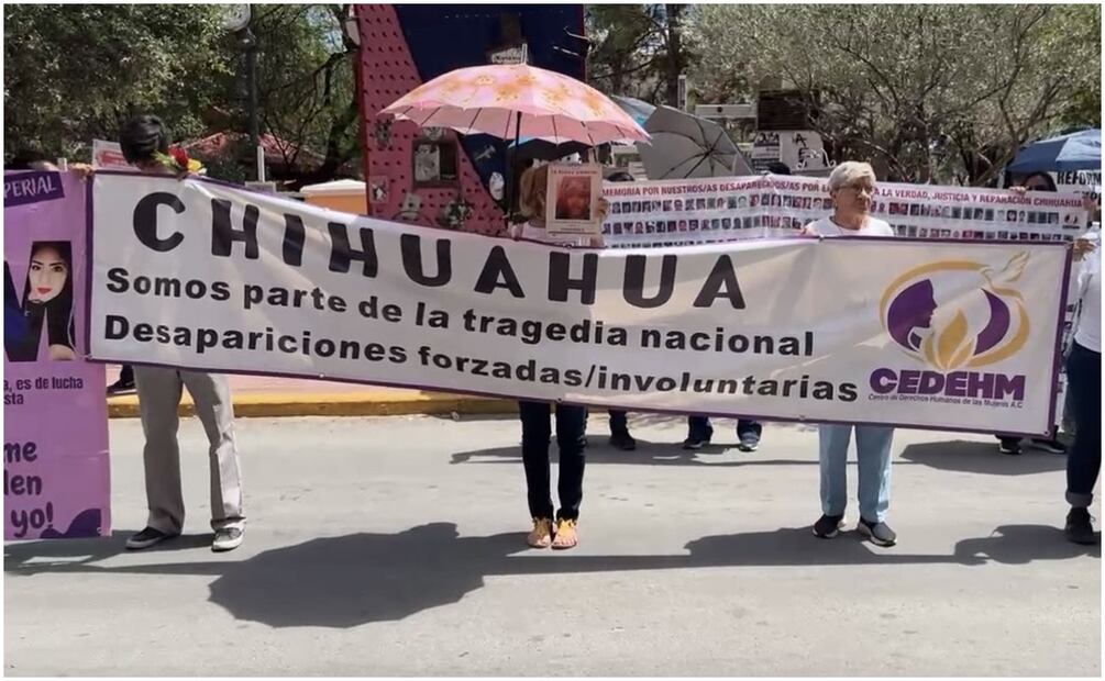 Marchan en Chihuahua por Víctimas de Desapariciones Forzadas. Foto: Paola Gamboa / EL UNIVERSAL