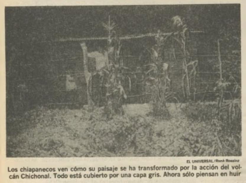 Cuando la erupción del volcán Chichonal cubrió de gris a Chiapas y Tabasco