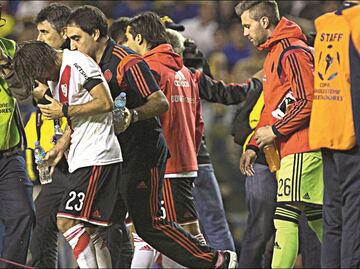El día que los jugadores de River fueron atacados con gas pimienta