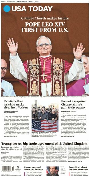 Portada del Usa Today
