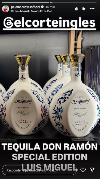 Paloma Cuevas publica en su cumpleaños tequila en honor a su novio, el cantante Luis Miguel.