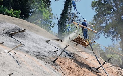 Huixquilucan avanza en la estabilización de cinco taludes
