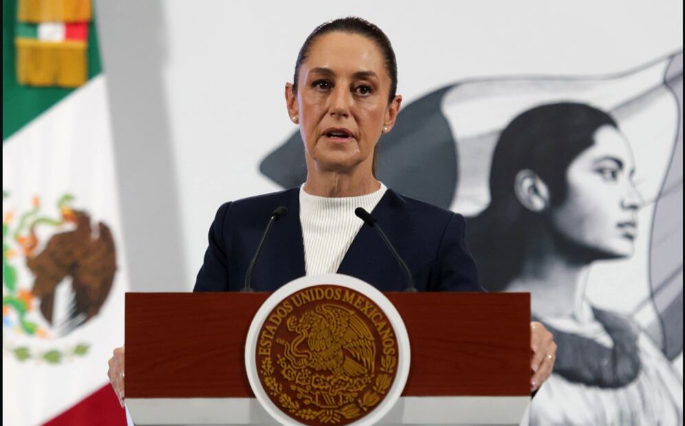La presidenta de México, Claudia Sheinbaum Pardo, confirmó que la tormenta tropical Erick se convirtió en huracán categoría 1, y que "desafortunadamente" podría tocar tierra en los estados de Oaxaca y Guerrero entre hoy y mañana. Foto: Carlos Mejía /EL UNIVERSAL