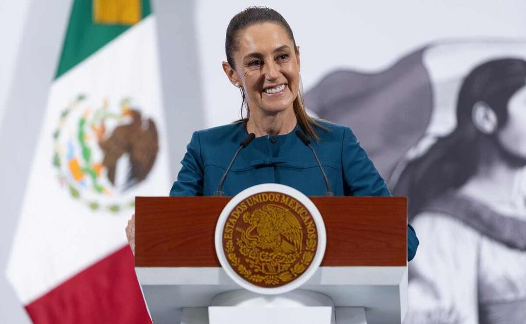 Conferencia de prensa mañanera de la presidenta Claudia Sheinbaum Pardo, este 25 de agosto desde Palacio Nacional. Foto: Hugo Salvador / EL UNIVERSAL.