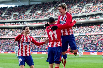 Griezmann comanda goleada del Atlético 