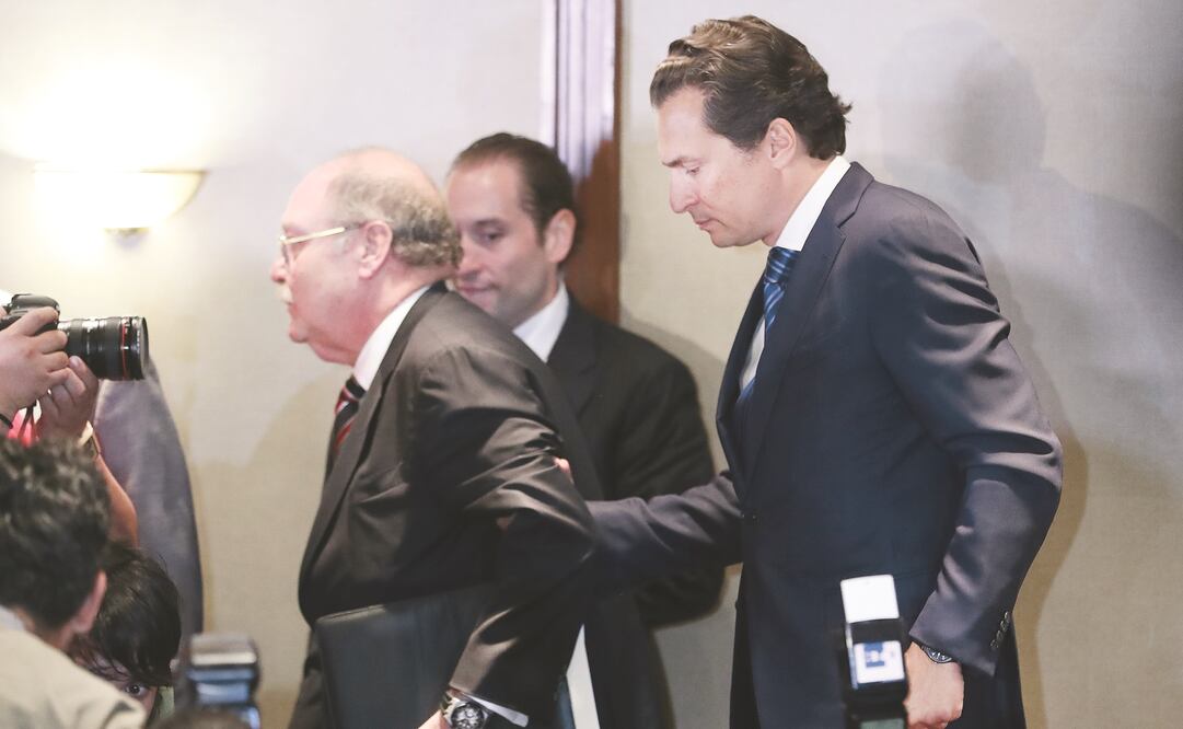 Javier Coello Trejo, abogado de Emilio Lozoya, afirma que no se configura delito que imputarle a su cliente y que no va a solicitar amparo (FOTOS: ARIEL OJEDA. EL UNIVERSAL)