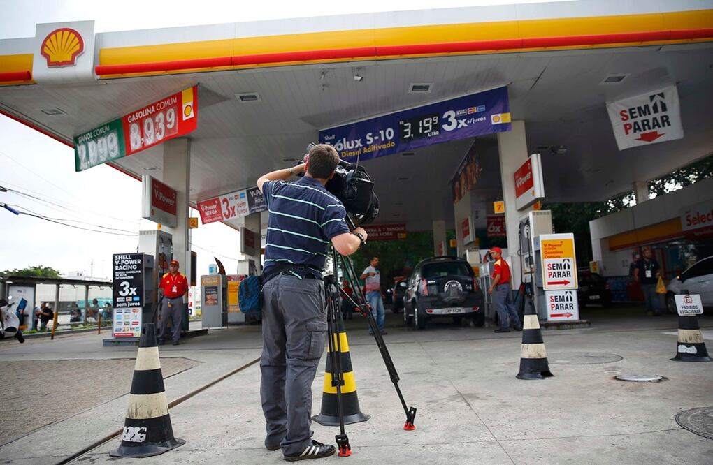 La gasolinera vandalizada (Reuters)