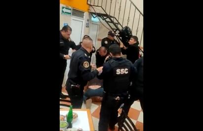 Suspenden a policías que participaron en riña en taquería de la Gustavo A. Madero