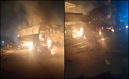 Autobús con más de 40 pasajeros se impacta contra tráiler en carretera de Tabasco; reportan 10 sobrevivientes